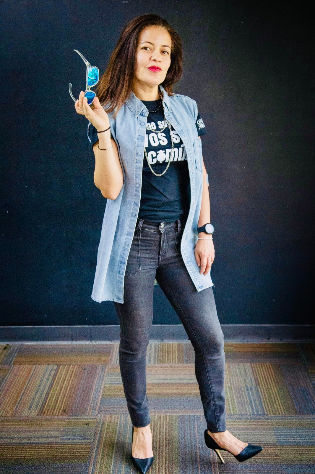 T-shirt Dama SosBlack